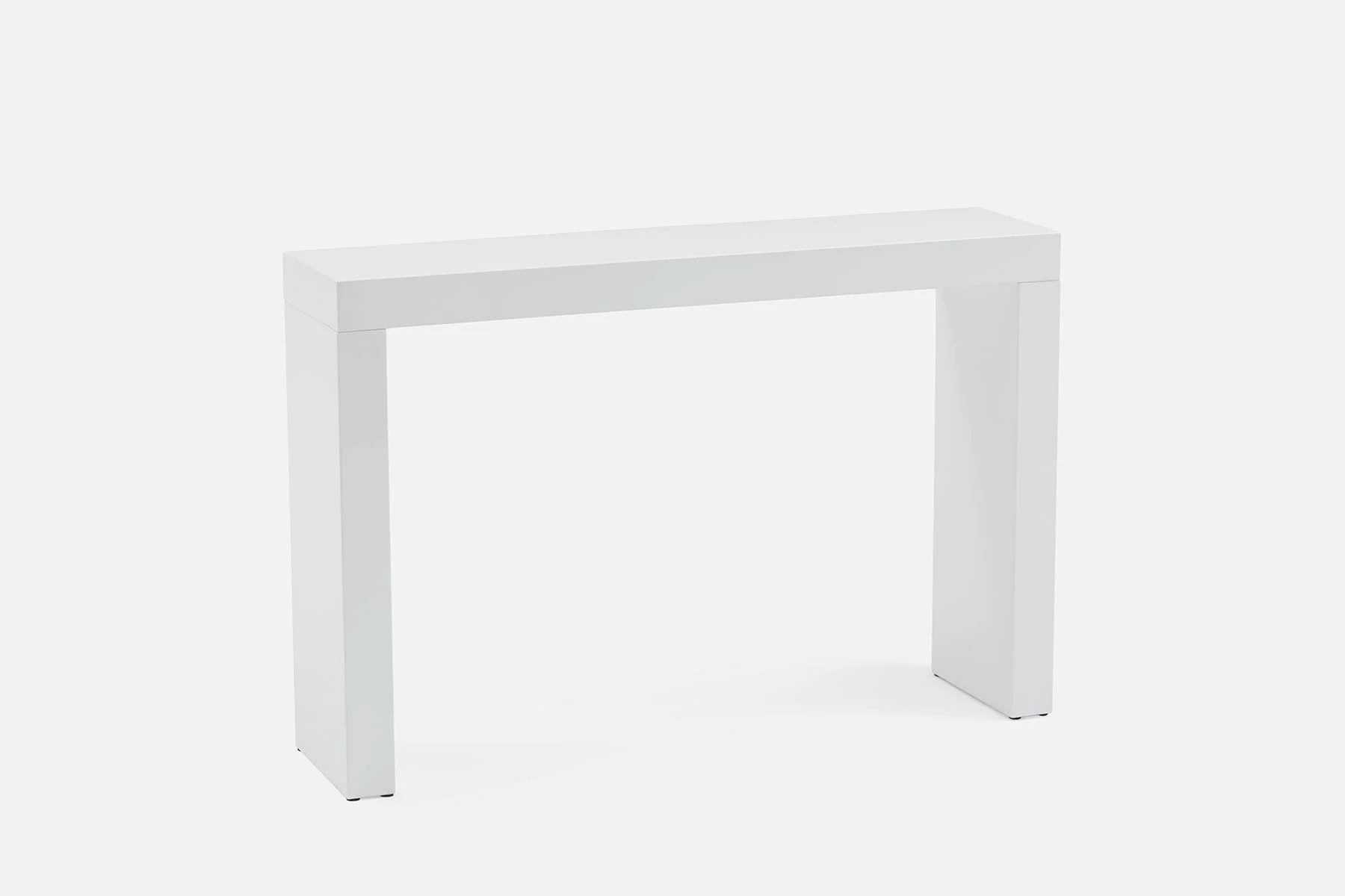 White lacquer sofa deals table