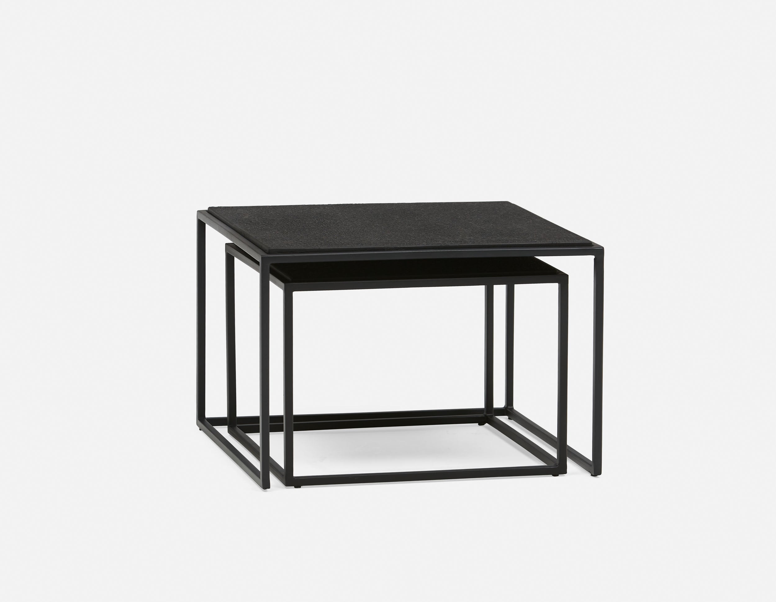 SILHOU set of 2 square nesting tables