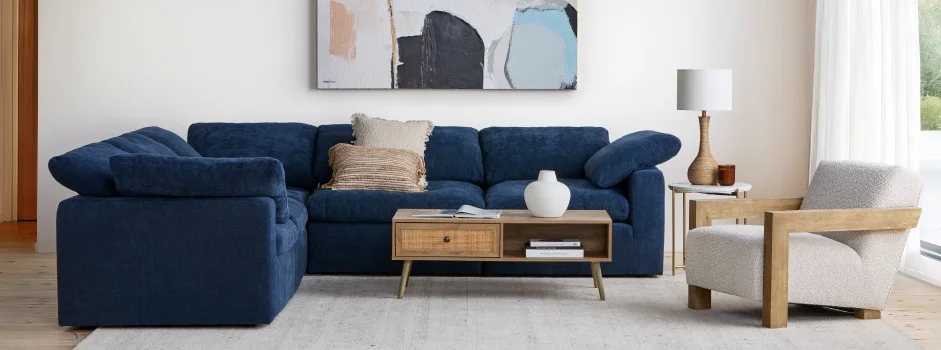 HELIO - contemporary modular sectional sofa - Midnight