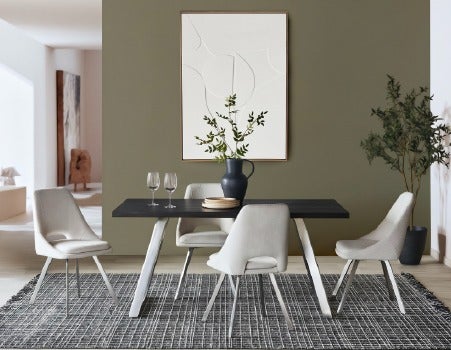MADERA - dining table 160 cm - Black Ash